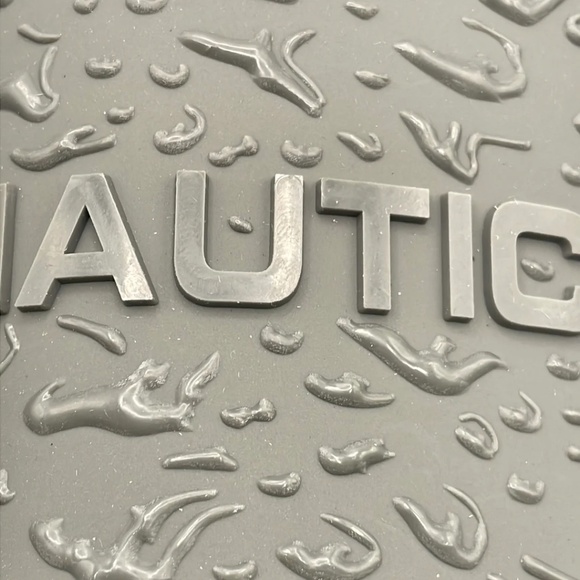NEW Nautical Gray Logo Raised Print Logo Slide Slippers 12 main image 8